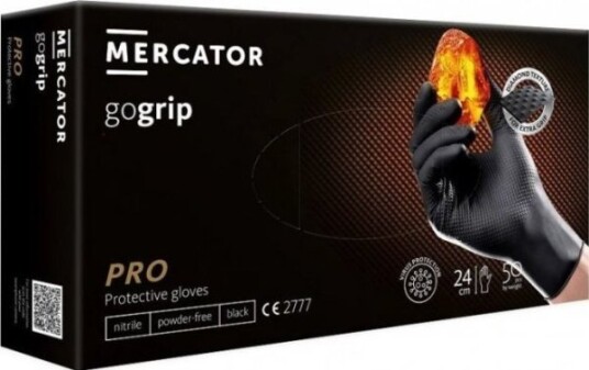 Mercatormedical Mercator Gogrip Black Nitrile Gloves Xl Mercatormedical Mercator Gogrip Black Nitrile Gloves Xl