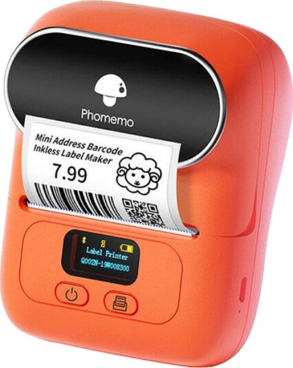 Phomemo M110 B??rbar Etikettprinter   Oransje