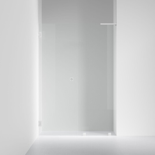 INR Iconic Nordic Rooms Dusjnisje ARC 4 Original Måltilpasset Brushed Stainless / Venstre Opal Klart Glass