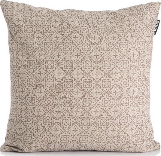 Enjoy Design Pute m/dunfyll Maia beige m/brunt trykk 50x50cm