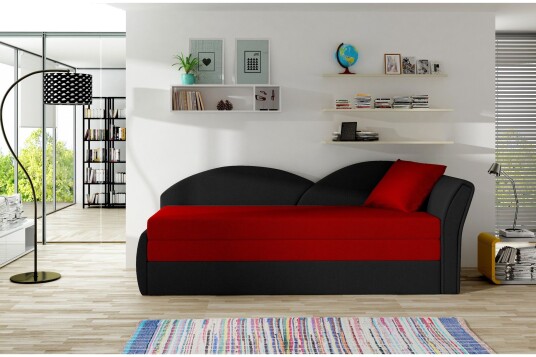 Chasidi Sovesofa Rød/Svart