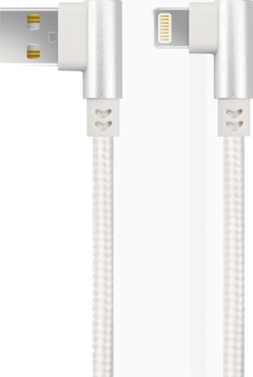 Ladekabel Standard USB A til Lightning Apple kontakt 3 meter Nylonbelagt kabel Ladekabel Standard USB A til Lightning Apple kontakt 3 meter Nylonbelagt kabel