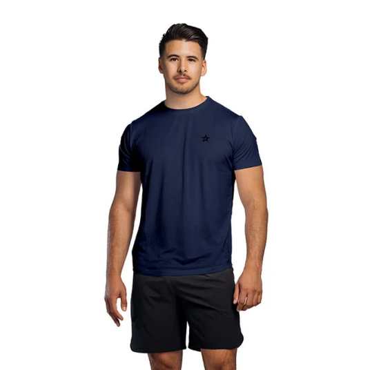 Star Wear Star Mesh T shirt Navy Blå XXX large Star Wear Star Mesh T shirt Navy Blå XXX large