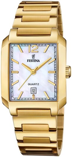 Festina Dameklokke F20680 2 Classic Hvit/Gulltonet stål Festina Dameklokke F20680 2 Classic Hvit/Gulltonet stål