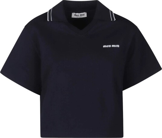 Miu Miu Dame Topper Blå S, Miu Miu Dame Topper Blå S,