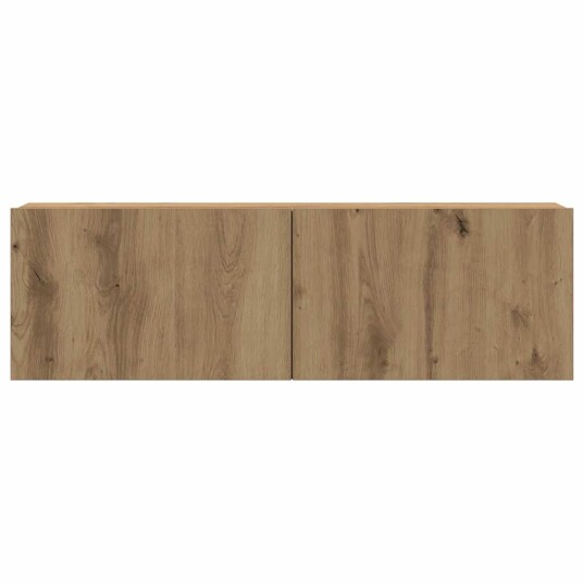 TV-skapsett 3 deler veggmontert artisan eik konstruert tre 8721158760920