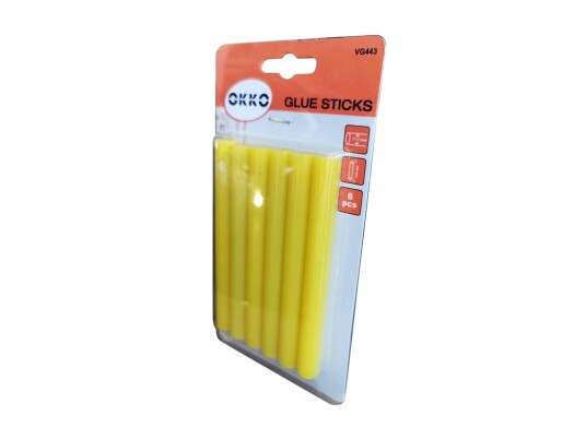 Okko Glue Sticks 6Pcs Set 11 2x100mm Yellow Okko Glue Sticks 6Pcs Set 11 2x100mm Yellow