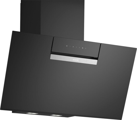 Bosch Serie 4 DWK87FN60 Vegghengt Kjøkkenventilator med LED og Vaskbart Fettfilter, 80 cm, Svart
