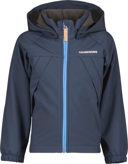 Didriksons Troel 3 Softshell Jakke Til Barn, Navy Didriksons Troel 3 Softshell Jakke Til Barn, Navy