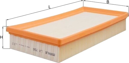Luftfilter KNECHT LX 756 Luftfilter KNECHT LX 756