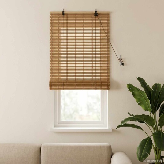 vidaXL Rullegardin Natur 70 x 160 cm Bambus
