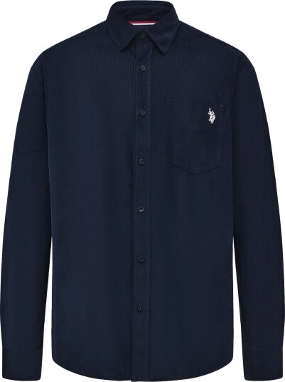U.S. Polo Assn. Umdaren Shirt Ls Wvn   DARK SAPPHIRE   M