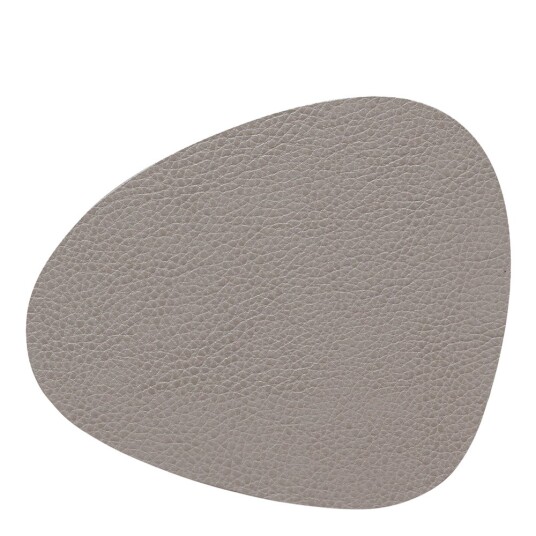 Lind DNA  Leather Serene Curve glassunderlag 11x13 cm ash