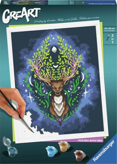 Ravensburger CreArt Mal etter nummer 12+ år Pixie Cold Mystic Deer