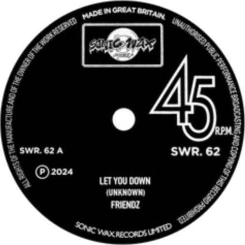 Friendz Let You Down Uk Vinyl