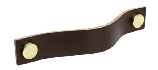BESLAG DESIGN HÅNDTAK LOOP BRUNT LÆR 333171-11 BESLAG DESIGN HÅNDTAK LOOP BRUNT LÆR 333171-11