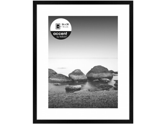 Nielsen Design 1122000 Billede Skifteramme Papirformat: 24 X 30 Cm Sort