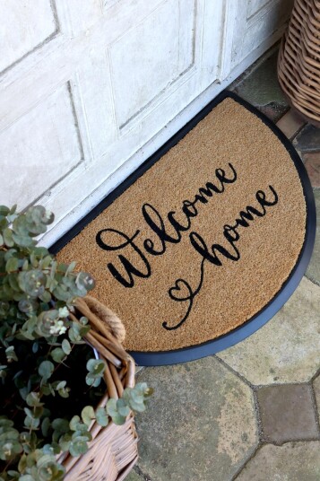 Chic Antique Dørmatte Halvrund welcome home 45x75 Chic Antique Dørmatte Halvrund welcome home 45x75