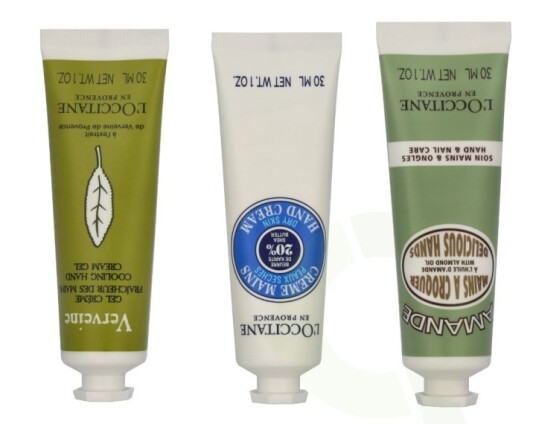 L"Occitane Soft Hands Trio Set 90 ml Almond Delicious 30ml / Shea Butter 30ml / Verveine Cooling 30ml
