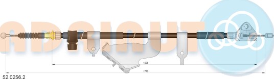 Tautrekk håndbremse ADRIAUTO 52.0256.2