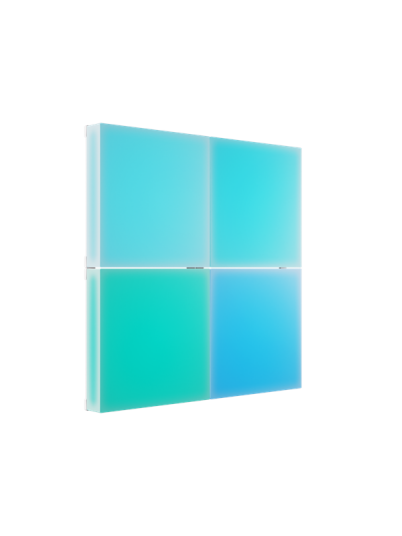 Nanoleaf Blocks tilleggssett med firkanter N8100E00 4SS 4 pakning Nanoleaf Blocks tilleggssett med firkanter N8100E00 4SS 4 pakning