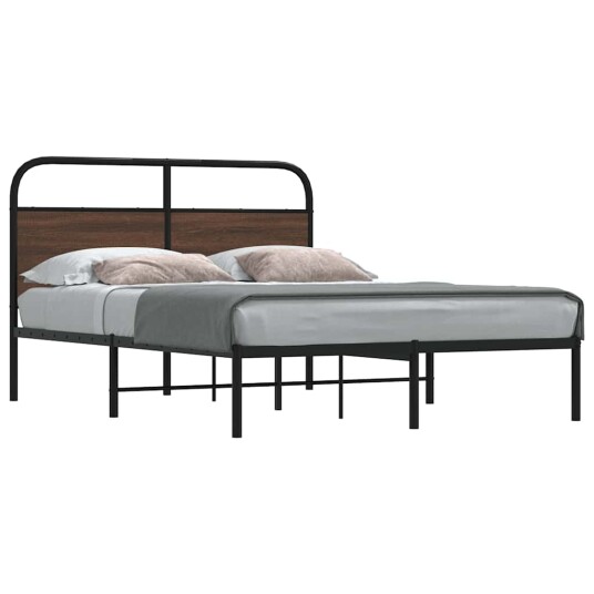  Sengeramme uten madrass brun eik 120x190 cm konstruert tre 8721158563989