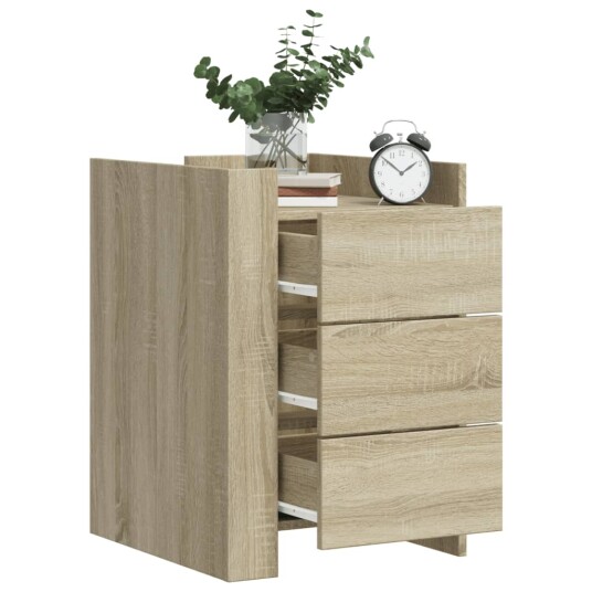 Nattbord sonoma eik 45x50x65 cm konstruert tre 848306