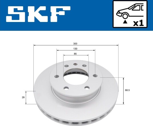 SKF VKBD 81395 V1 Bremseskive