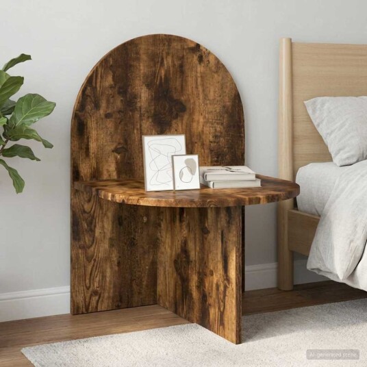 Nattbord 2 pcs Røkt Eik 48 x 49 x 65 cm Konstruert tre