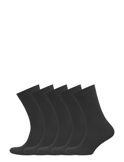 Decoy Decoy Ankle Sock Cotton 5-Pk - Black - 37-41 Decoy Decoy Ankle Sock Cotton 5-Pk - Black - 37-41
