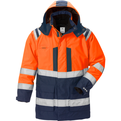 Fristads Vinterparkas 3-I-1 Airtech® 4036 Gtt, Klass 3 Varsel Orange/marinblå Xs