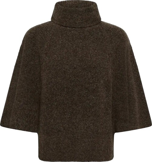 Soaked Slbean Flare Pullover   CHOCOLATE BROWN MELANGE   S