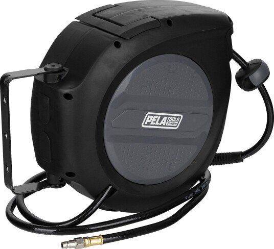 PELA 532901 Slangetrommel 15 m, Automatisk Opprulling