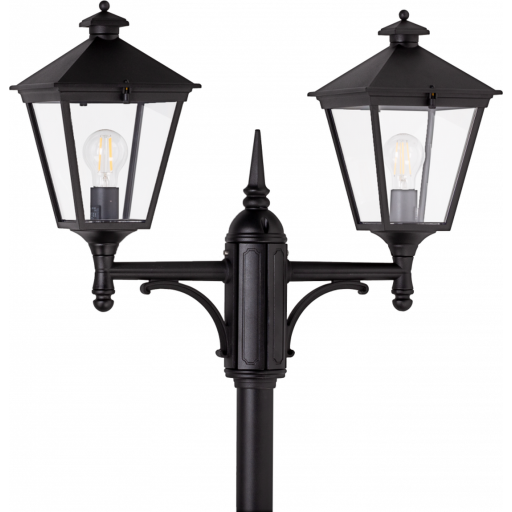 Norlys London 483 lyktestolpe 185-275 cm 3 lyktehoder - Hvit