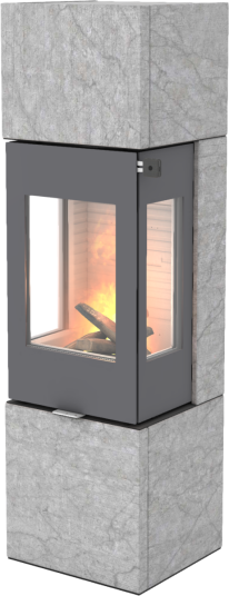 Rais Nexo SST 160 Platina Vedovn Med Sideglass Og Ståldør Kleberstein