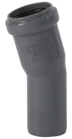 HT SAFE BEND PP GRÅ 32MM - 15°