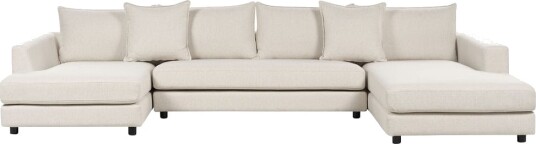 U formet sofa Lilviken Lys beige svart