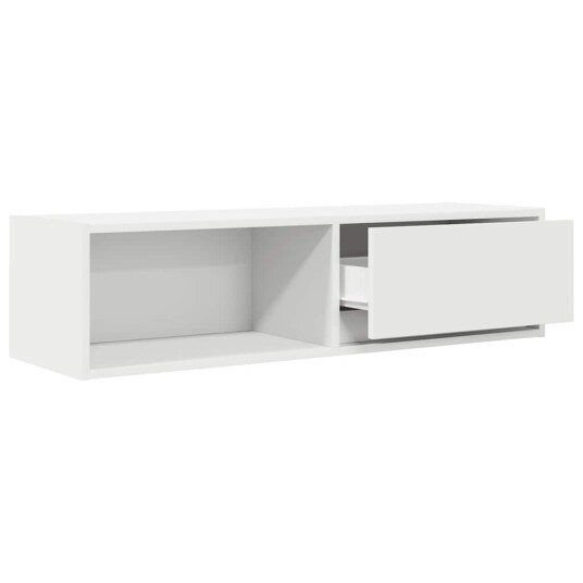 TV benker 2 stk hvit 100x31x25,5 cm konstruert tre TV benker 2 stk hvit 100x31x25,5 cm konstruert tre