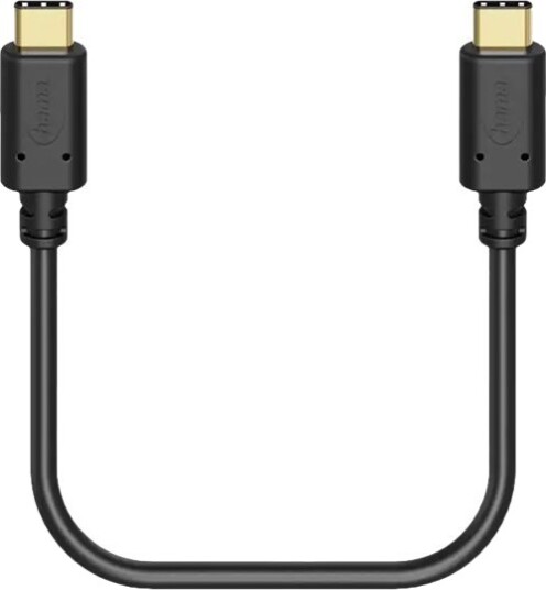 Hama Essential Line Usb-Kabel 24 Pin Usb-C Hann Til 24 Pin Usb-C Hann Usb 2.0 20 V 3 A 1.5 M Kveilet Seksjon Svart