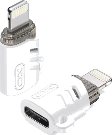 XO USB-adapter USB-C til Lightning - Hvit