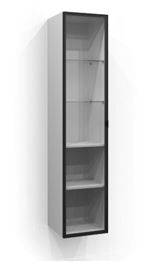 Svedbergs Høyskap Vitrine Dør med Glass Svart Matt + Linjeglass / 35cm 160cm SV-7160355-3 Svedbergs Høyskap Vitrine Dør med Glass Svart Matt + Linjeglass / 35cm 160cm SV-7160355-3