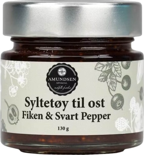Amundsen Spesial Syltetøy til ost 130 g fiken & svart pepper