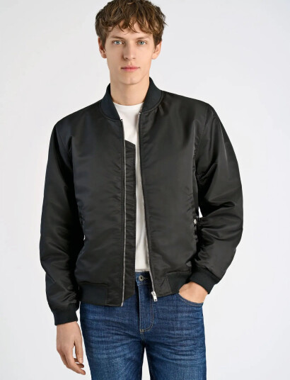 Lindbergh Padded Bomber Jacketpadded Bomber Jacket - Black - M