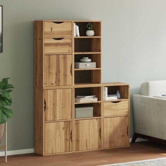 Sideskap 5 stk ODDA 40x24x79 cm heltre furu