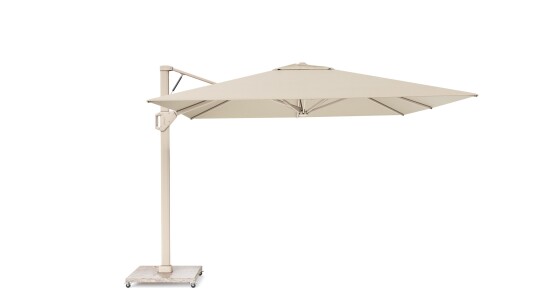 Platinum Sun & Shade Beaufort parasoll Sandstone/champagne exkl. parasollfot 3,2 x 3,2 m Beige