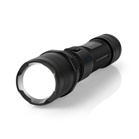 Nedis LED lommelykt | Batteri drevet | 3.7 V DC | 10 W | N/A | batterier følger med | Oppladningsbar | Nominell lysfluks: 1000 lm | Lysrekkevidde: 110 m | Strålevinkel: 9.5 ° Nedis LED lommelykt | Batteri drevet | 3.7 V DC | 10 W | N/A | batterier følger med | Oppladningsbar | Nominell lysfluks: 1000 lm | Lysrekkevidde: 110 m | Strålevinkel: 9.5 °