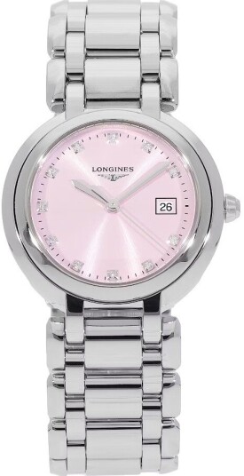 Longines Dameklokke L8.122.4.99.6 PrimaLuna Rosa/Stål Ø30 mm
