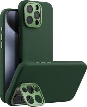 iPhone 16 Pro Max Nillkin LensWing Pro flytende silikon-deksel - MagSafe-kompatibel - grønn