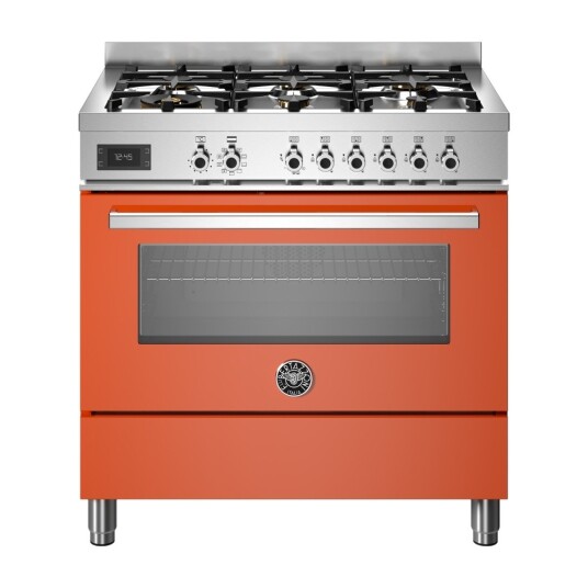 Bertazzoni Professional Series PRO96L1EART Gasskomfyr Oransje Bertazzoni Professional Series PRO96L1EART Gasskomfyr Oransje