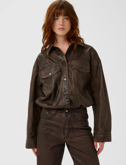 Gestuz Gzcellie Denim Jacket   Brown   34